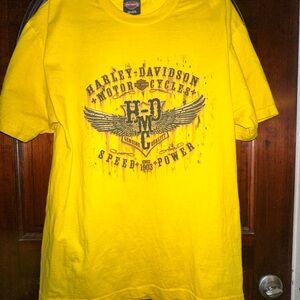 Harley-Davidson Bold Yellow Tee with Graphic